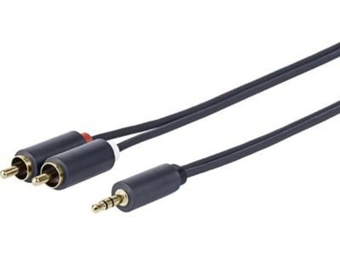 Vivolink PROMJRCA5 kabel audio 5 m 3.5mm 2 x RCA Czarny