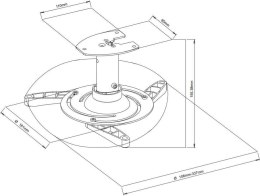 Vivolink VLMC101-H uchwyt do montażu projektora Sufit Biały