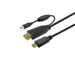 Vivolink PROUSBCHDMIUSBB10 kabel USB 10 m USB 3.2 Gen 1 (3.1 Gen 1) USB C Czarny