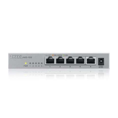 Zyxel MG-105 Nie zarządzany 2.5G Ethernet (100/1000/2500) Stal