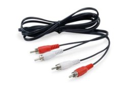 Equip 147094 kabel audio 2,5 m 2 x RCA Czarny