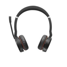 Jabra Evolve 75 UC Stereo Zestaw słuchawkowy Przewodowy i Bezprzewodowy Opaska na głowę Biuro/centrum telefoniczne Micro-USB Blu