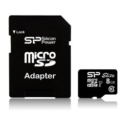 Silicon Power Elite 8GB microSDHC UHS-I Klasa 10