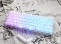 Ducky One 3 Aura White Mini Gat B Kan US klawiatura Gaming USB QWERTY Amerykański międzynarodowy Biały