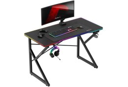 Biurko gamingowe Huzaro Hero 1.7 RGB Black (WYPRZEDAŻ)