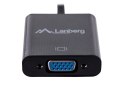 Adapter Lanberg AD-0017-BK (HDMI M - D-Sub (VGA) F; 0,20m; kolor czarny)