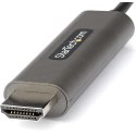 StarTech.com CDP2HDMM3MH adapter kablowy 3 m HDMI Typu A (Standard) USB Type-C Czarny, Srebrny