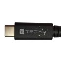 Techly ICOC MUSB40-CMCM08 kabel USB USB4 Gen 3x2 0,8 m USB C Czarny