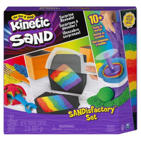 Kinetic Sand - Wytwórnia piasku, zestaw kolorowego piasku z akcesoriami i zaskakującymi efektami 6061654 p4 Spin Master