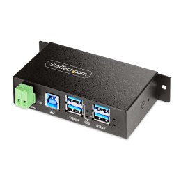 StarTech.com 5G4AINDRM-USB-A-HUB huby i koncentratory USB 3.2 Gen 1 (3.1 Gen 1) Type-B 5000 Mbit/s Czarny