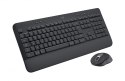 Logitech Signature MK650 Combo For Business klawiatura Dołączona myszka Biuro Bluetooth QWERTZ Niemiecki Grafitowy