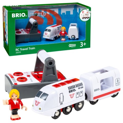 BRIO 33510 Lokomotywa biała zdalnie sterowana p4