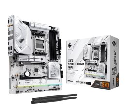 ASRock Płyta główna X870 STEEL LEGEND WIFI AM5 4DDR5 M.2 ATX