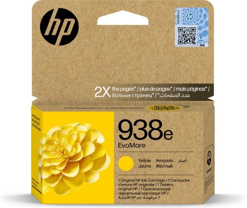 HP Oryginalny wkład z żółtym atramentem 938e EvoMore