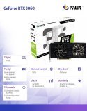 Palit Karta graficzna GeForce RTX 3060 Dual 12GB GDDR6 192bit 3DP/HDMI