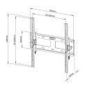 Techly ICA-PLB 131M uchwyt do telewizorów 139,7 cm (55") Czarny