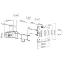 Techly ICA-LCD 110BK uchwyt do telewizorów 81,3 cm (32") Czarny