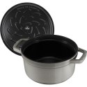 Staub 40509-312-0 garnek 5,25 l Okrągły Grafitowy, Szary