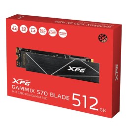 Dysk SSD ADATA XPG GAMMIX S70 BLADE 512GB M.2 2280 PCIe Gen3x4