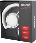 Sencor Słuchawki Stereo przewodowe, mikrofon SEP 432, odłączany kabel 1,2 m