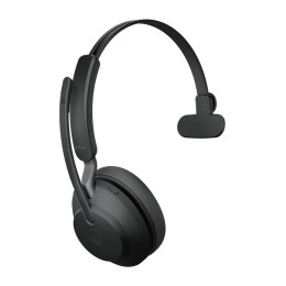 Jabra Evolve2 65, UC Mono Zestaw słuchawkowy Bezprzewodowy Opaska na głowę Biuro/centrum telefoniczne USB Type-C Bluetooth Czarn