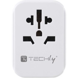 Techly I-TRAVEL-09TYWH adapter wtyczek zasilających Uniwersalne Biały