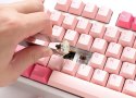 Ducky One 3 TKL Gossamer Pink klawiatura Gaming USB US English Różowy, Biały