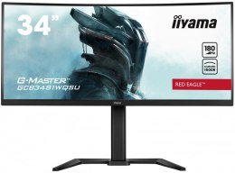 IIYAMA Monitor 34 cale GCB3481WQSU-B1 VA, UWQHD, 180HZ, 0.3ms, 500cd