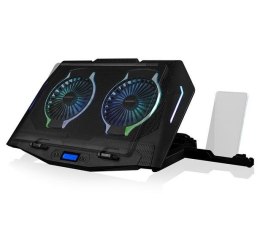 MODECOM Podstawka chłodząca pod laptopa CF21 RGB SILENT FAN Czarna