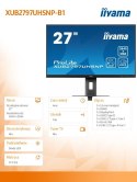 IIYAMA Monitor 27 cali XUB2797UHSNP-B1, 4K, IPS, DP, HDMI, USB-C, Pivot, HAS /5y/