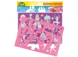 Simm Spielwaren Stencils Princess & Elves Wielobarwny Plastik Szablon sztuki