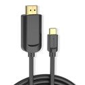 Vention CGUBG adapter kablowy 1,5 m USB Type-C HDMI Czarny