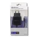 QOLTEC ŁADOWARKA SIECIOWA MICRO USB, 5V, 2.4A, 12W, CZARNA