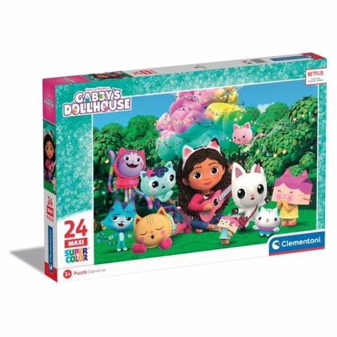 Clementoni Supercolor Gabbys Dollhouse Puzzle układanka 24 szt. Kreskówki