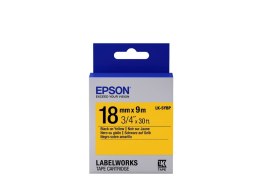 Epson Label Cartridge Pastel LK-5YBP Black/Yellow 18mm (9m)