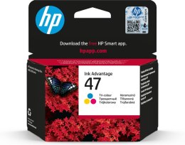 HP Oryginalny trójkolorowy wkład 47