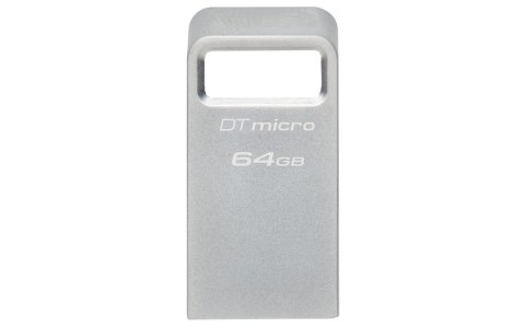 Kingston Technology DataTraveler Micro pamięć USB 64 GB USB Typu-A 3.2 Gen 1 (3.1 Gen 1) Srebrny