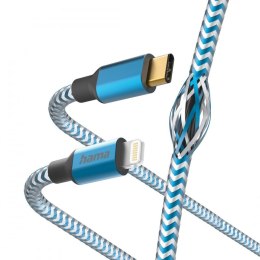 Hama Kabel ładujący 1,5 m USB-C lightning Niebieski