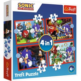 Trefl Sonic The Hedgehog The adventures of Sonic Puzzle układanka 54 szt. Gra wideo