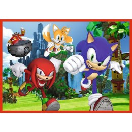 Trefl Sonic The Hedgehog The adventures of Sonic Puzzle układanka 54 szt. Gra wideo