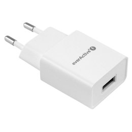 EverActive Ładowarka sieciowa 1xUSB SC100 1A Biała