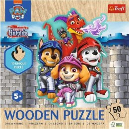 Trefl Puzzle drewniane 50 elementów Psi Patrol