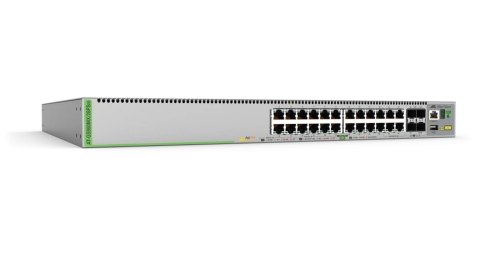 Allied Telesis AT-GS980MX/28PSM-50 łącza sieciowe Zarządzany L3 Gigabit Ethernet (10/100/1000) Obsługa PoE 1U Szary