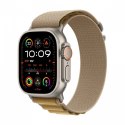 Apple Watch Ultra 2 GPS + Cellular, koperta 49 mm z tytanu w kolorze naturalnym z opaską Alpine M w kolorze beżowym