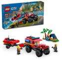 LEGO CITY 60412 TERENOWY WÓZ STRAŻACKI Z ŁODZIĄ RATUNKOWĄ