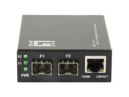 LevelOne GVT-2011 konwerter sieciowy 1000 Mbit/s Szary