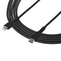 StarTech.com RUSBCLTMM2MB kabel do telefonu Czarny 2 m USB A Lightning