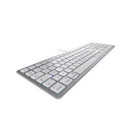 CHERRY KC 6000C FOR MAC klawiatura USB AZERTY Francuski Srebrny