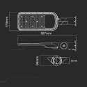 Oprawa Uliczna LED V-TAC SAMSUNG CHIP z regulacją 100W 120Lm/W VT-139ST 4000K 11000lm