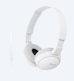 Sony MDR-ZX110AP Zestaw słuchawkowy Przewodowa Opaska na głowę Połączenia/muzyka Biały